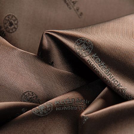 Podšívka žakárová hnědá kabátová