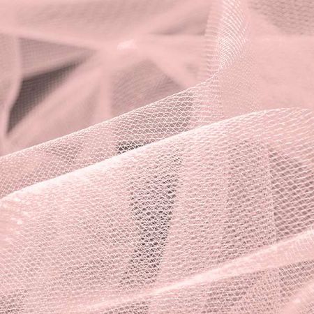 Tyl jemný pudrovorůžový 280cm