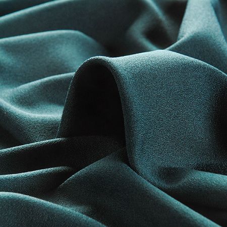 Žoržet šatový oboustranně pružný tmavě zelené barvy