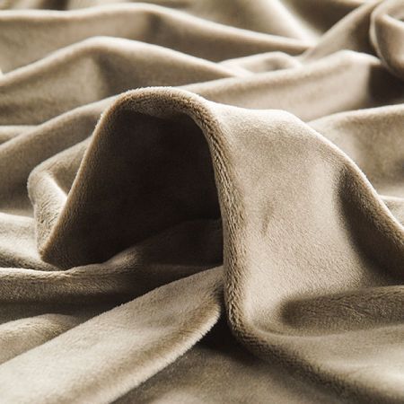 Samet pružný velur mat khaki zelený