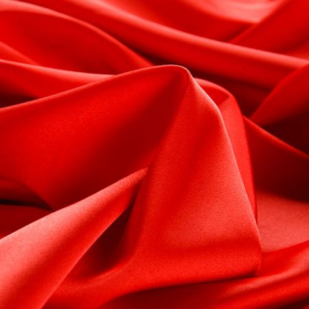 Satén matný jemný imitace hedvábí červený