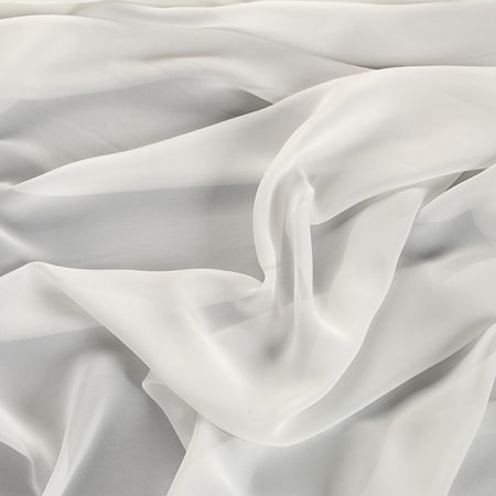 Šifon jemný jednobarevný hladký bílý II.jakost