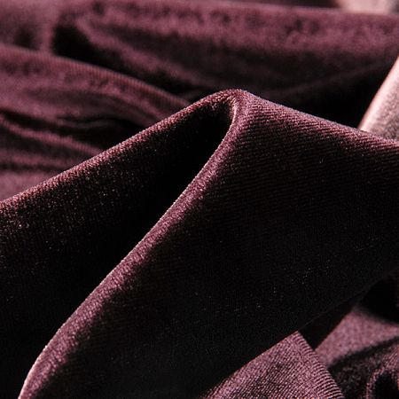 Samet pružný fialový