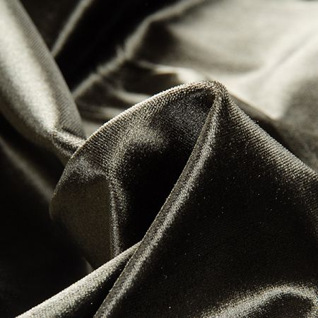 Samet pružný olivový