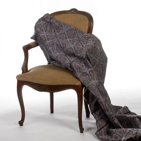 Replika historické látky Arras fialovozlatý/levandulový