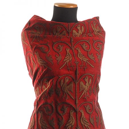 Replika historické látky Arras rezavá/červená