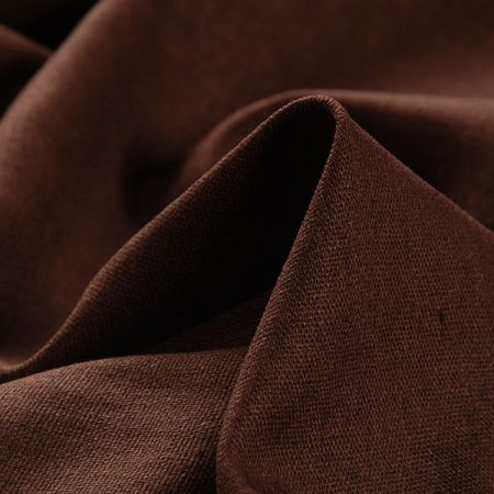 Len pružný viskoza směs tmavá hnědá