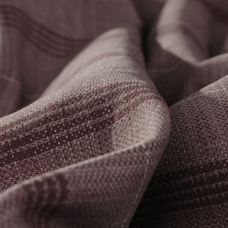 Kostýmová látka vzor pruhy hnědosmetanová barva