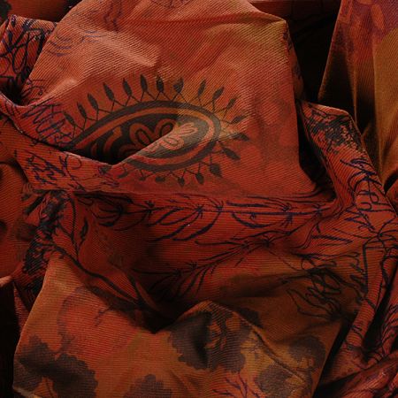 Pružný manšestr podzimní motiv