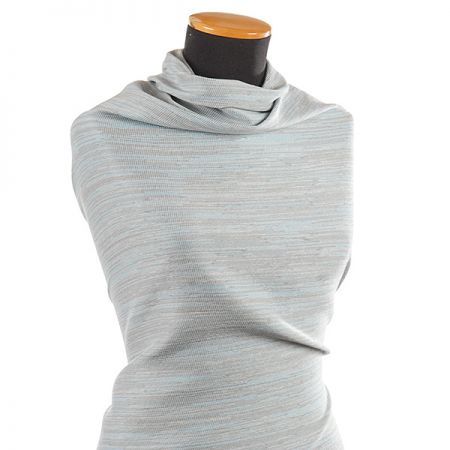 Kostýmová látka bavlna směs šedomodrý melír