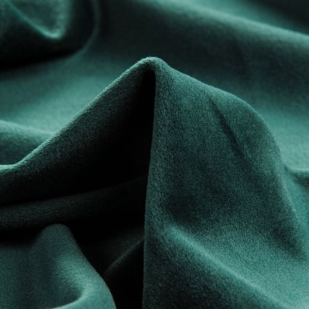 Samet pružný velur mat lahvově zelený