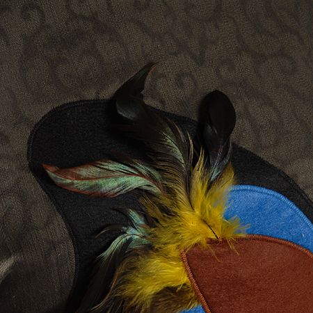 Kreativní textilní aplikace motýl