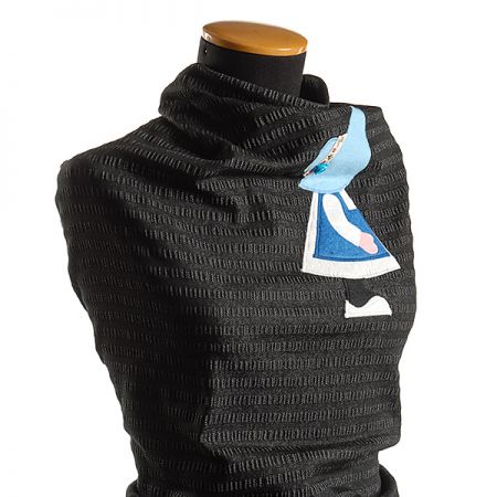 Kreativní textilní aplikace panenky modrá/růžová