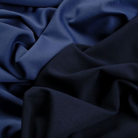 Pletenina úplet scuba crepe oboustranný modrá/stř.modrá