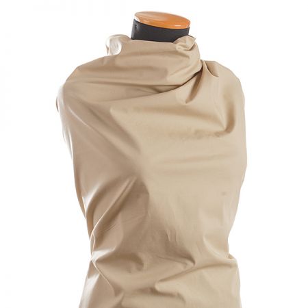 Bavlněná pružná látka béžová