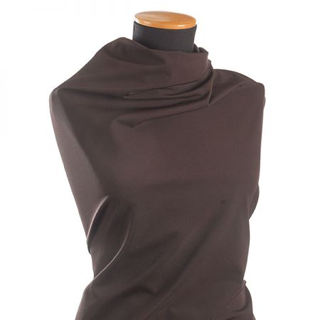 Kostýmová látka viskoza směs pružná tm.hnědá