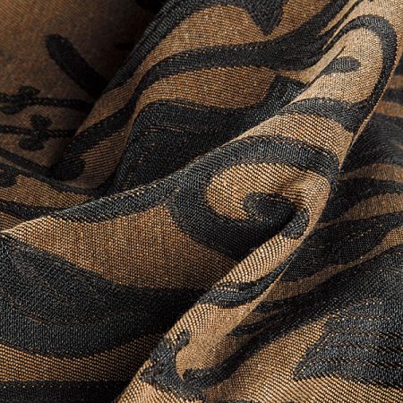 Replika historické tkaniny Arras temně tyrkysová