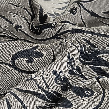 Replika historické tkaniny Arras bílá/modrá