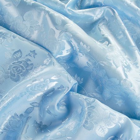 Brokát krojový nepružný pastel světle modrý