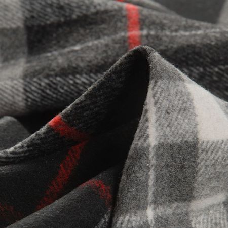 Kostýmová látka vlna směs s vlasem kostka černošedá