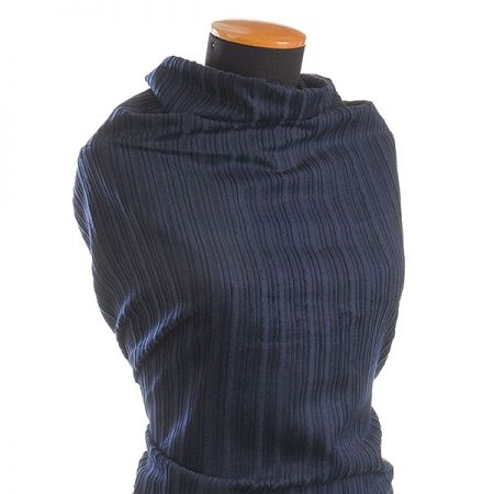 Pevný manšestr modrý široké/úzké pruhy