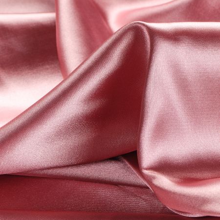 Satén taft pružný sytě starorůžový