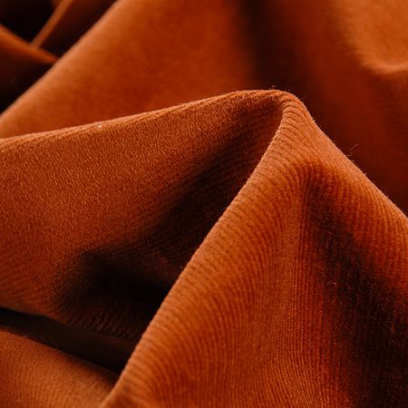 Manšestr pružný jemný proužek hnědý