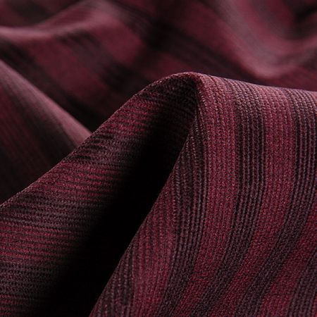 Manšestr prací kord proužky vínovofialové