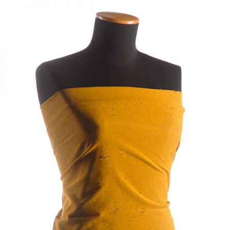 Riflovina s ažurou žlutá/modrá