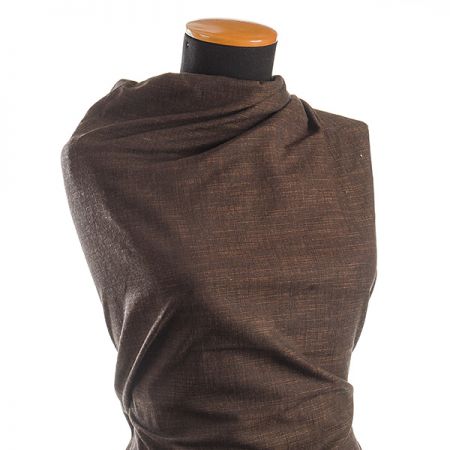 Imitace jeansoviny hnědohnědá