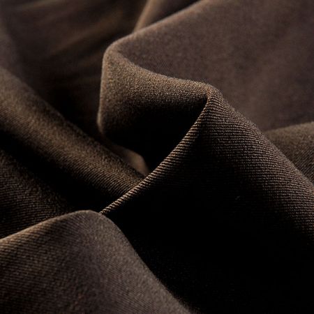 Kostýmová látka bavlna viskoza pružná tm.hnědá