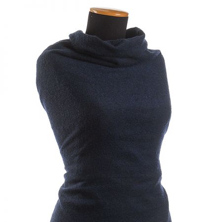 Kostýmová látka Art Fabrics mohér/vlna tm. modrá