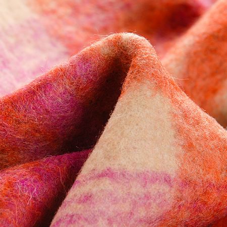 Vařená vlna kostky oranžová růžová