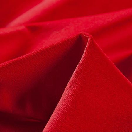 Samet bavlněný nepružný tmavší červená
