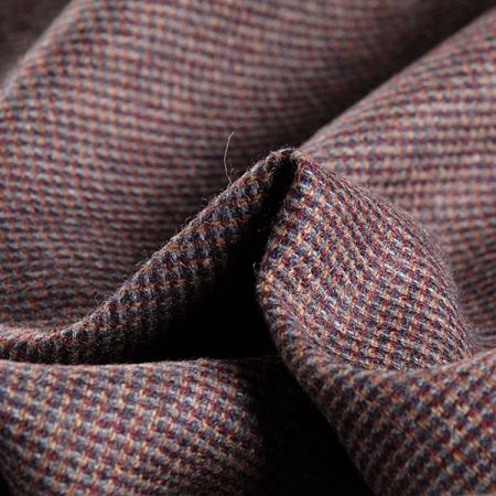 Vlněná látka tvíd kostýmovka fialovomodrá