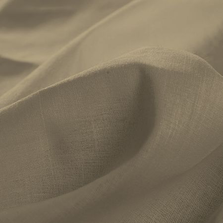 Pružná bavlněná látka khaki hnědá
