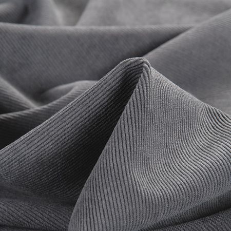 Manšestr pružný tmavší šedá