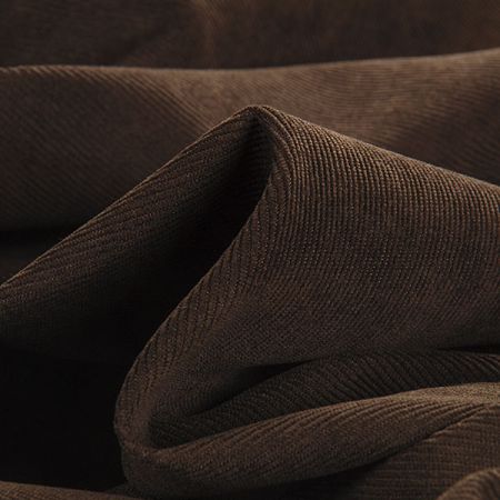 Manšestr pružný čokoládově hnědý