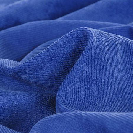 Manšestr pružný modrý