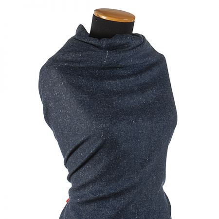 Látka vlna směs modrá/smetanová