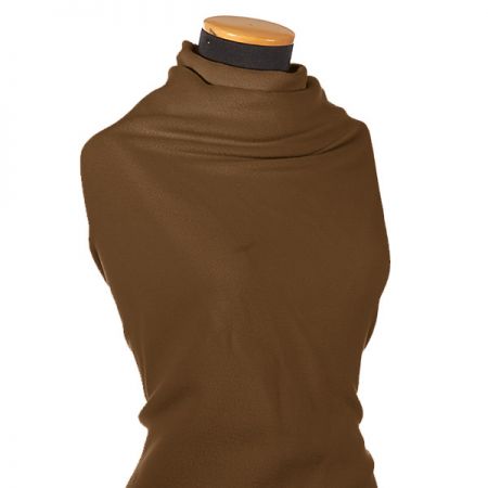 Flauš vlna směs oříškově hnědý