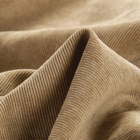 Manšestr pružný oříškově hnědý