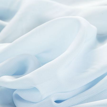 Šifon jednobarvený hladký svělte modrý