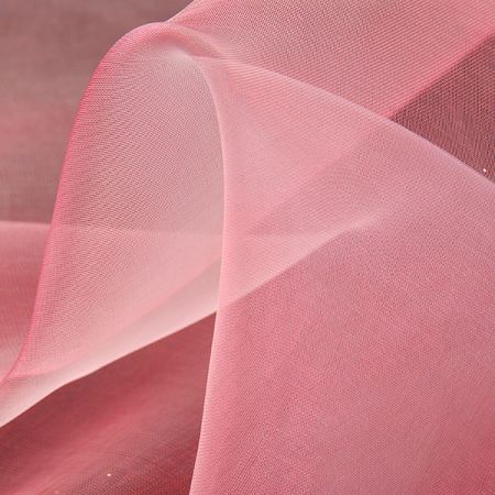 Organza jednobarevná šanžán růžová