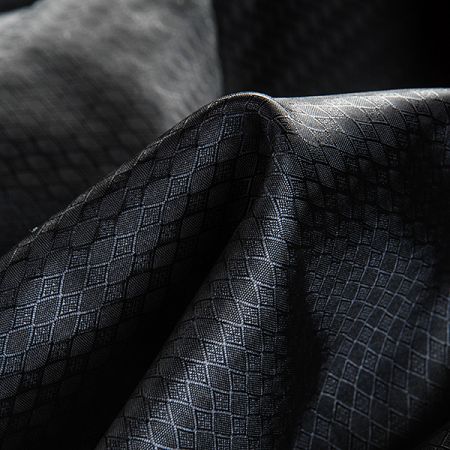 Podšívka žakárová kosočtverce temně modrá