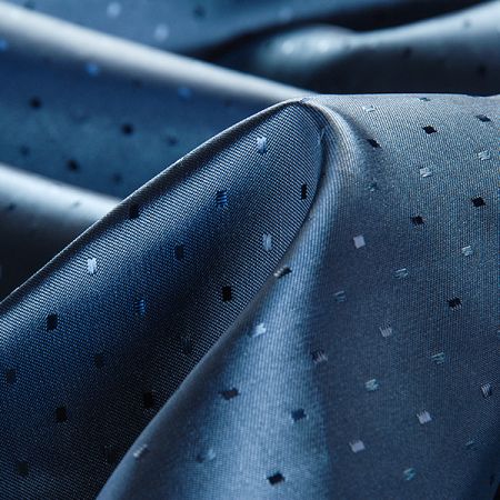 Podšívka žakár kostky modrá