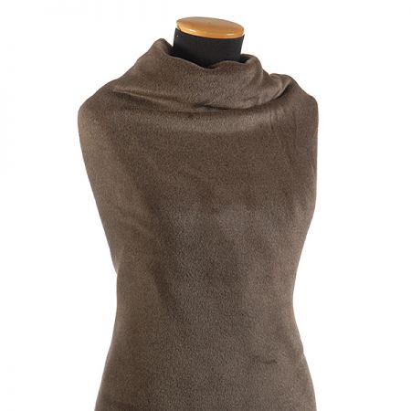 Kašmír/vlna směs popelavě hnědá