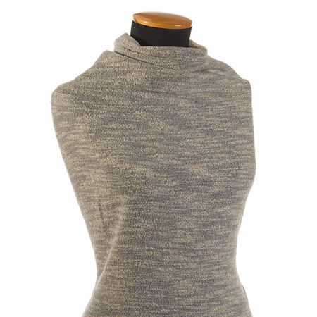 Kostýmová látka vlna směs smetanovo/šedá