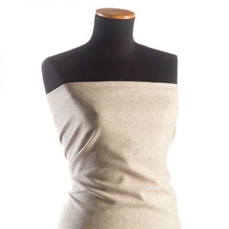 Vlněná látka kostýmová tvíd pastel béžová