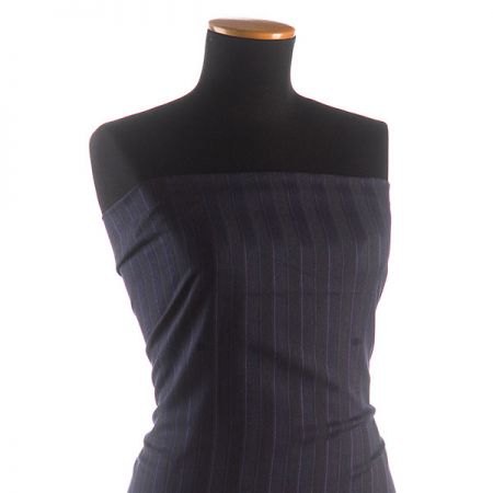 Kostýmová látka proužek černofialová